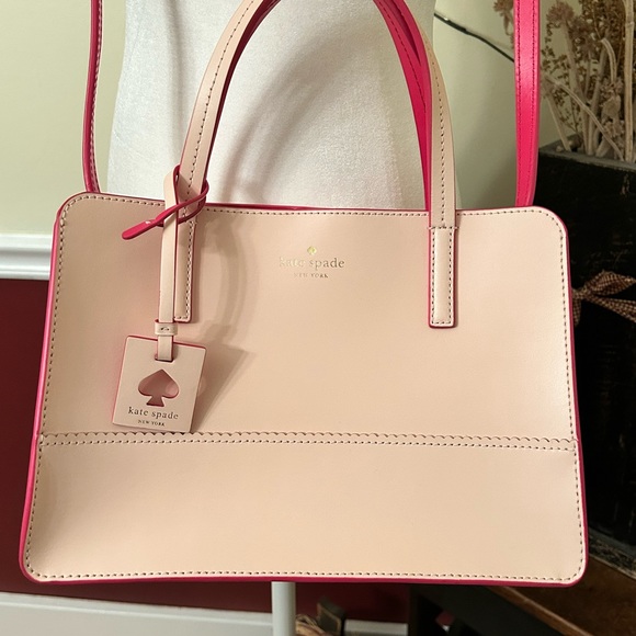 NWOT Kate Spade Ilise Freeman Street Bag Baby Pink Fuschia crossbody han… - Picture 3 of 16